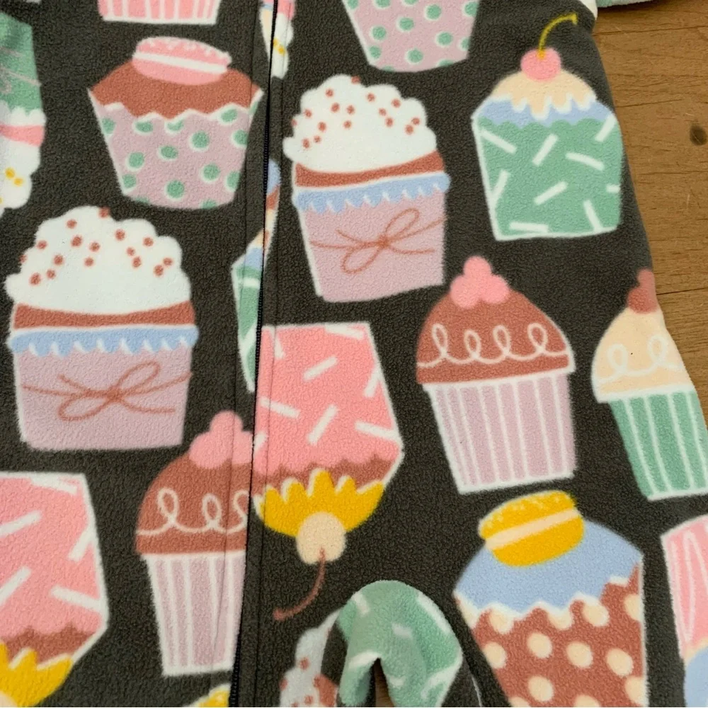 Toddler Bath Robe & Fleece Footie Pajamas - 9 months & 12 months